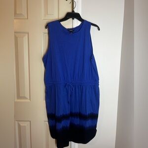 Simply Vera Vera Wang Blue and Black Dress